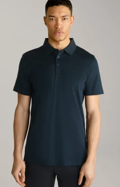 Poloshirt Pacey in Navy strukturiert