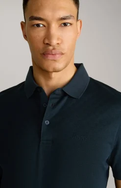 Poloshirt Pacey in Navy strukturiert