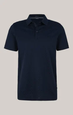 Poloshirt Pacey in Navy strukturiert