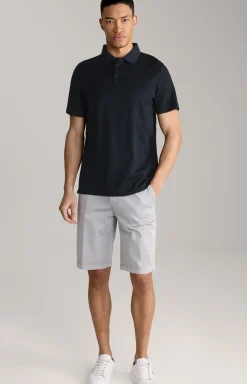 Poloshirt Pacey in Schwarz strukturiert