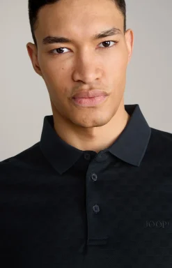 Poloshirt Pacey in Schwarz strukturiert