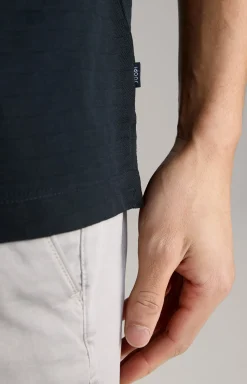 Poloshirt Pacey in Schwarz strukturiert