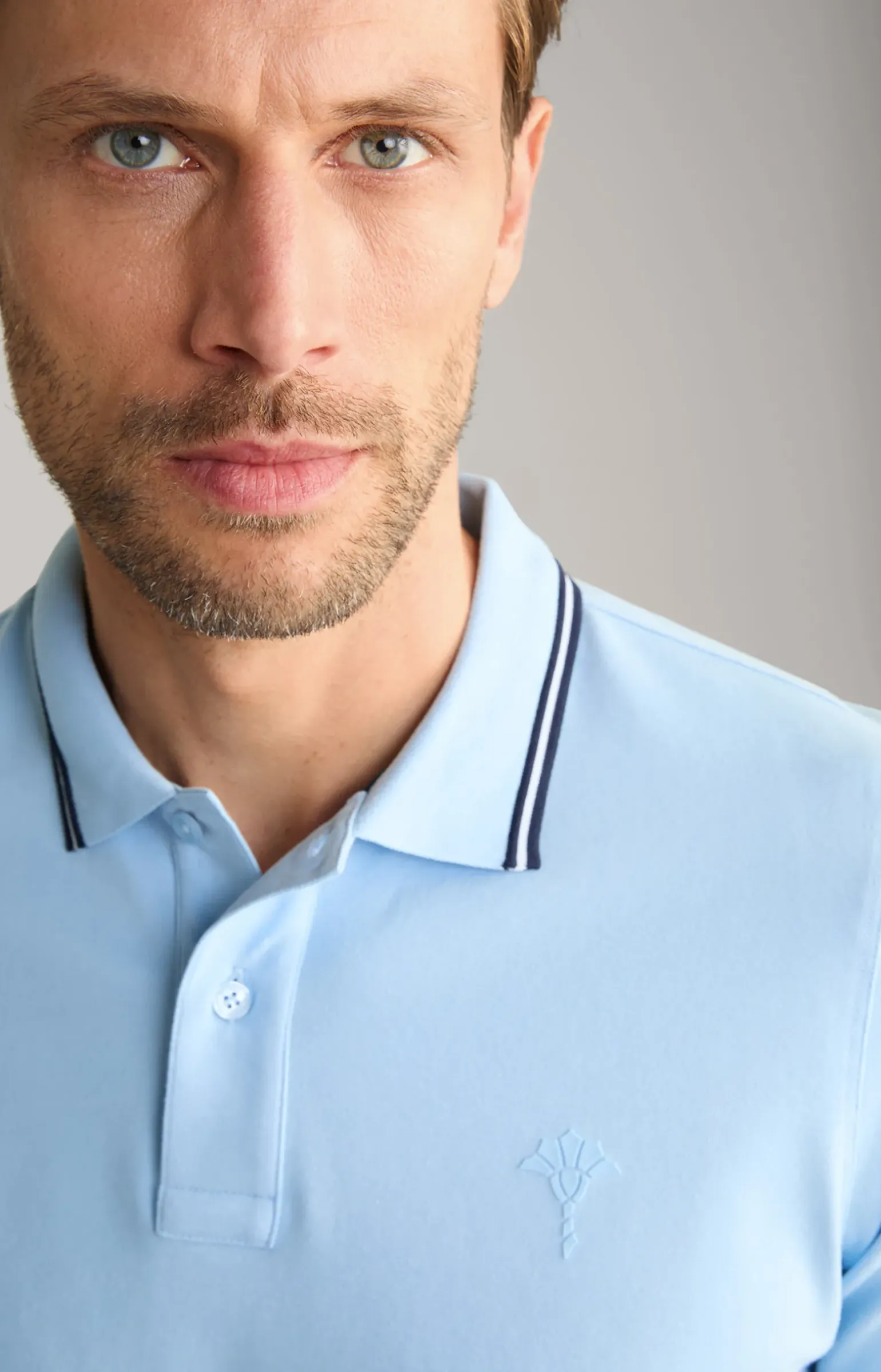 Poloshirt Pavlos in Hellblau