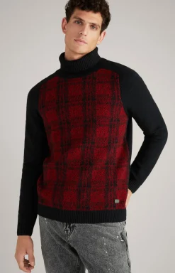 Pullover Kilio in Schwarz/Rot