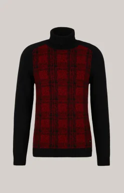 Pullover Kilio in Schwarz/Rot