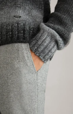 Rollkragenpullover Bores in Schwarz meliert