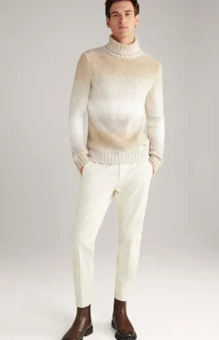 Rollkragenpullover Bores in Beige meliert