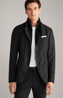 Sakko Hectar in Schwarz meliert