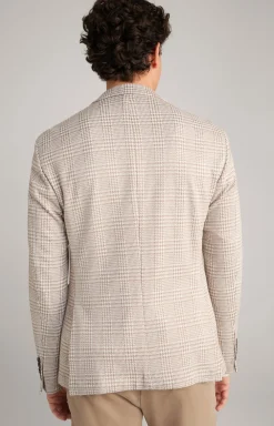 Sakko Hoverest in Beige kariert