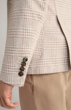 Sakko Hoverest in Beige kariert