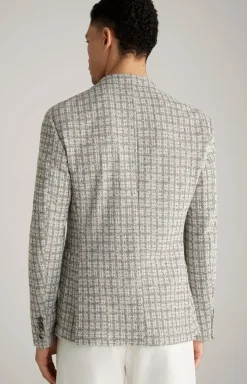 Sakko Hoverest in Weiß/Grau gemustert