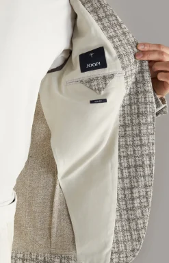 Sakko Hoverest in Weiß/Grau gemustert
