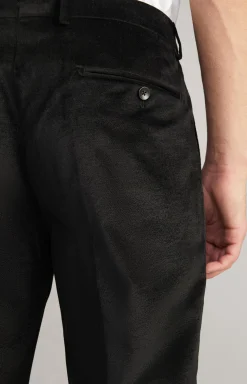 Samt-Baukastenhose Blayr in Schwarz
