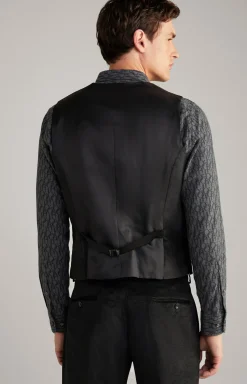 Samt-Weste Weazer in Schwarz