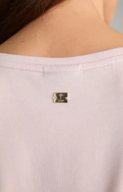 Satin-Blusenshirt in Rosa