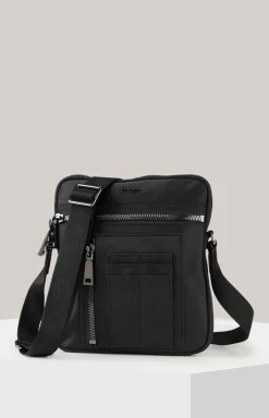 Schultertasche Barletta Milo in Schwarz