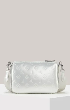 Schultertasche Decoro Lucente Jasmina in Silber