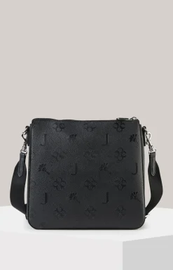 Schultertasche Decoro Stampa Jasmina in Schwarz