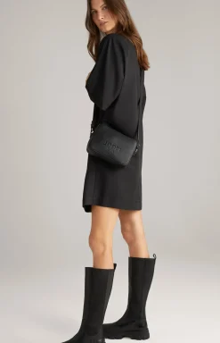 Schultertasche Lettera Cloe in Schwarz