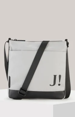 Schultertasche Marcena Milian in Hellgrau