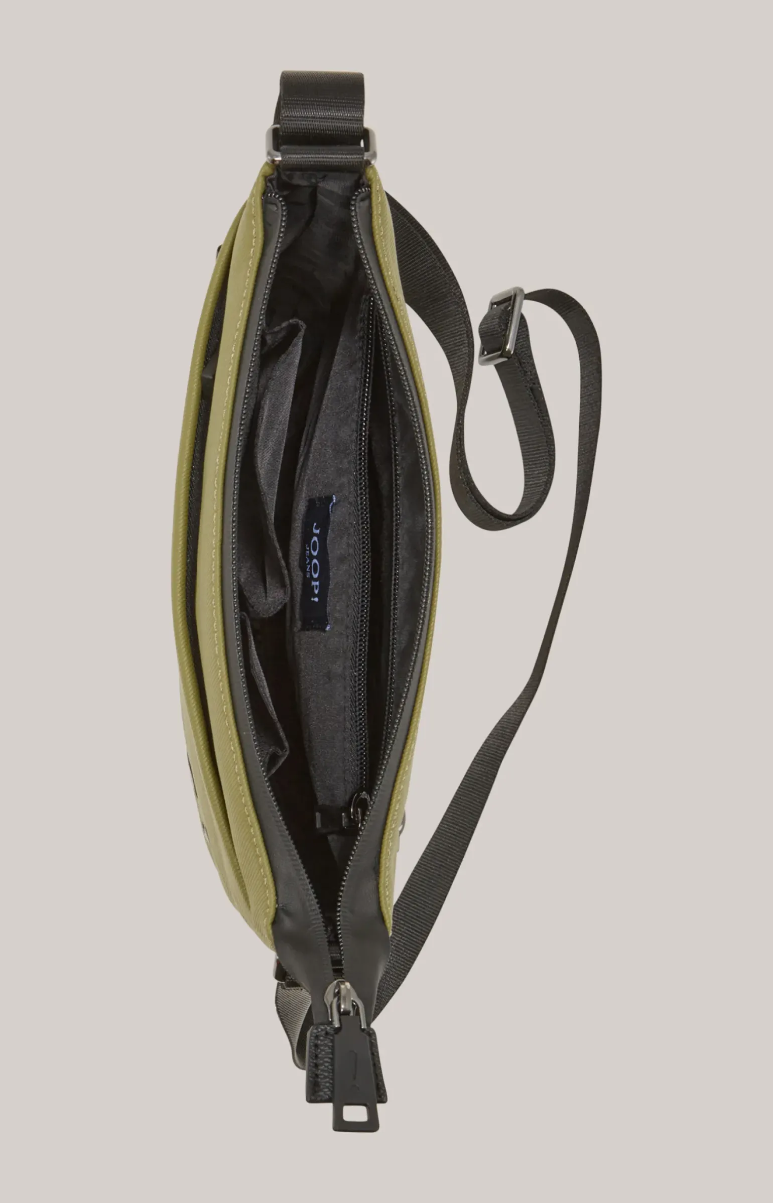 Schultertasche Marcena Milian in Grün/Schwarz