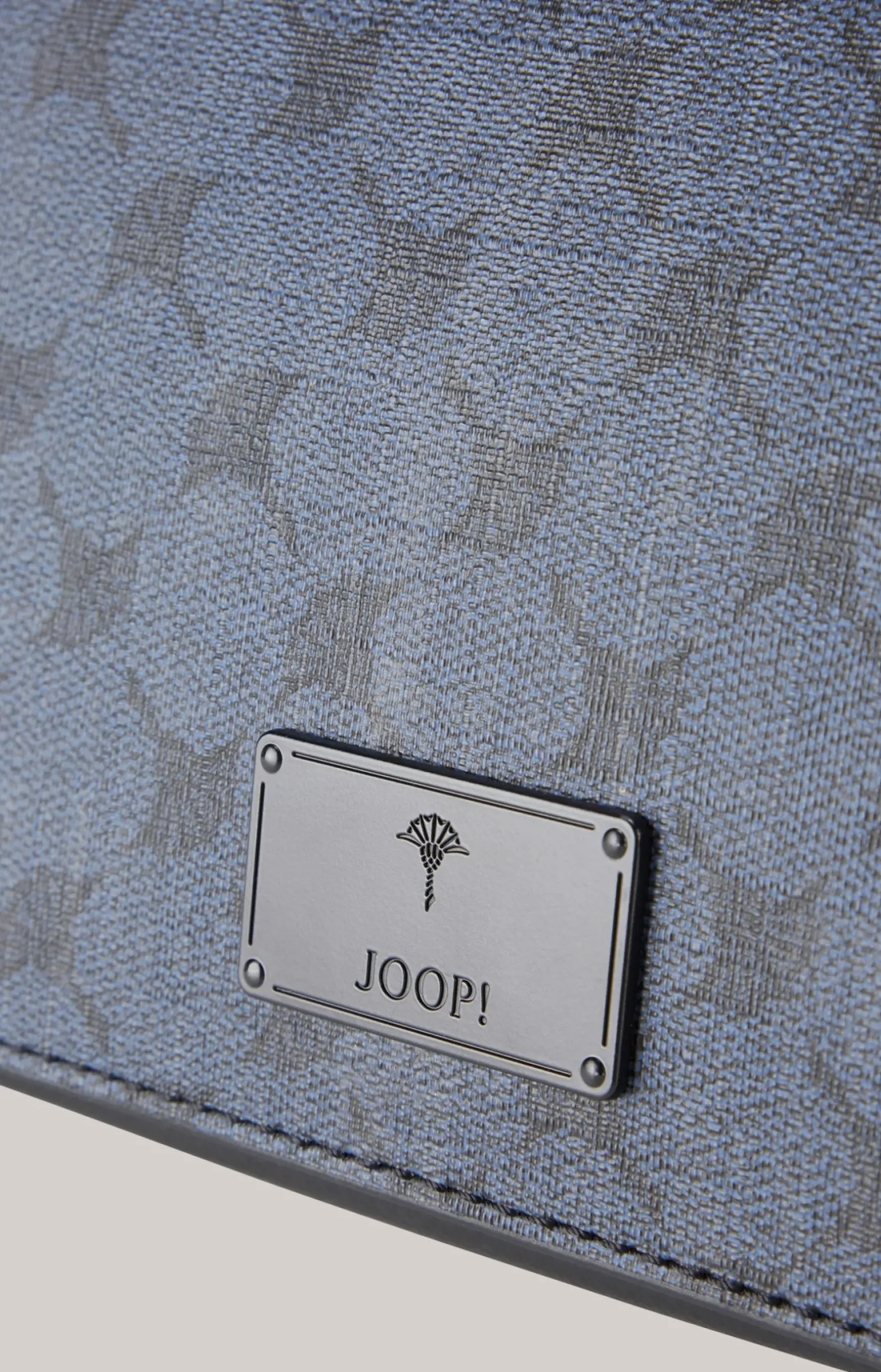 Schultertasche Mazzolino Paolo in Dunkelblau gemustert