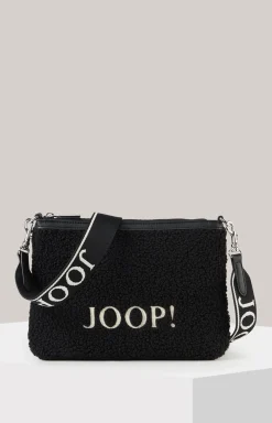 Schultertasche Mazzolino Pelo Wren in Schwarz