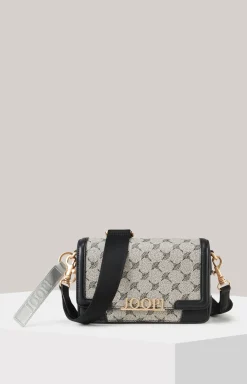 Schultertasche Mazzolino Edition Sousa in Schwarz/Offwhite