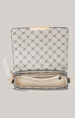 Schultertasche Mazzolino Edition Sousa in Schwarz/Offwhite