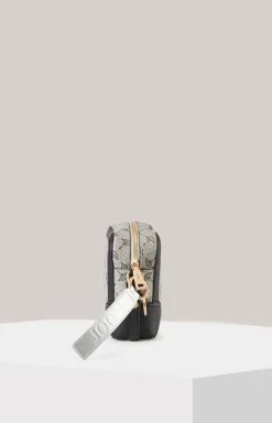 Schultertasche Mazzolino Edition Cloe in Schwarz/Offwhite