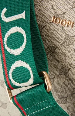 Schultertasche Mazzolino Diletta Jasmina in Beige/Grün