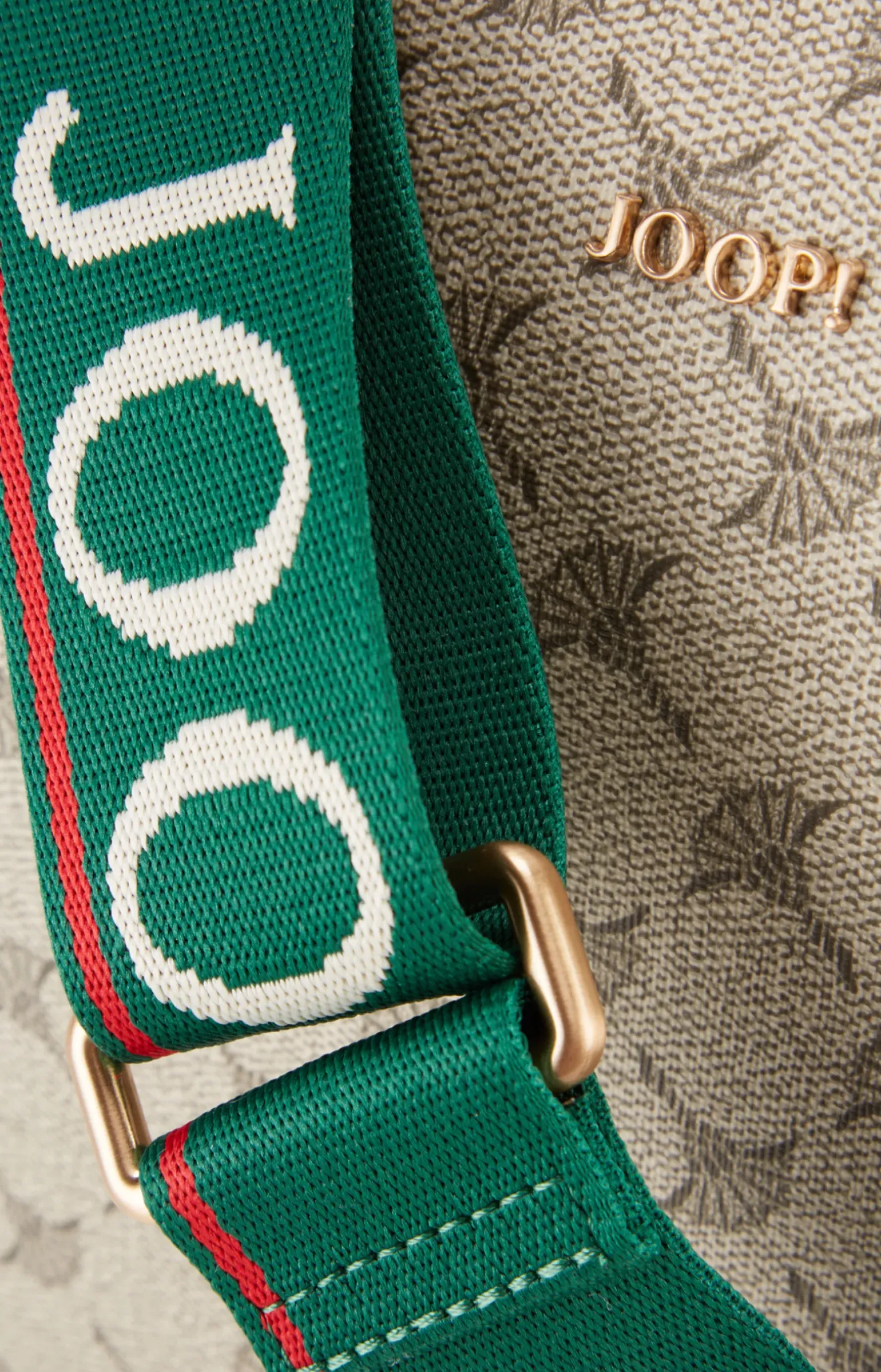 Schultertasche Mazzolino Diletta Jasmina in Beige/Grün