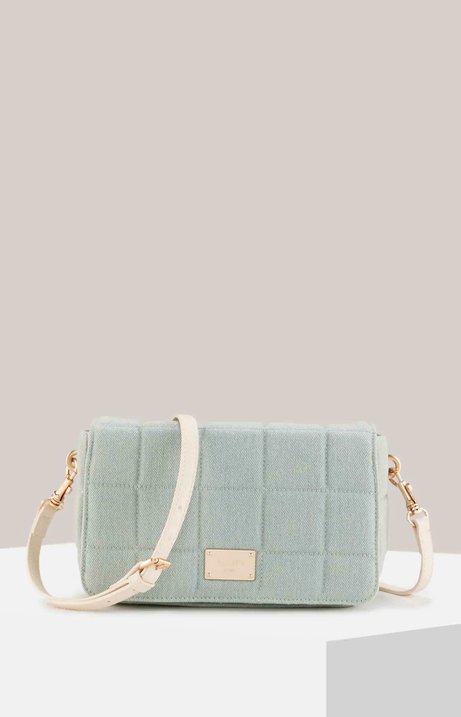 Schultertasche Ordine Denim Luzi in Hellblau