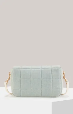 Schultertasche Ordine Denim Luzi in Hellblau