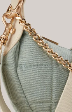 Schultertasche Ordine Denim Coco in Light Blue