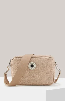 Schultertasche Paglia Cloe in Beige