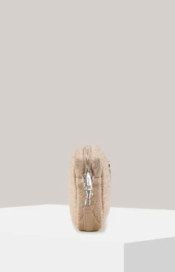 Schultertasche Paglia Cloe in Beige