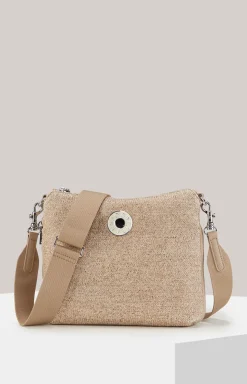 Schultertasche Paglia Letizia in Hellbraun