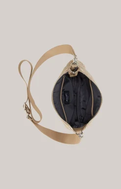 Schultertasche Paglia Letizia in Hellbraun