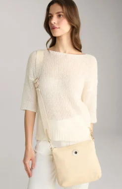 Schultertasche Paglia Letizia in Beige