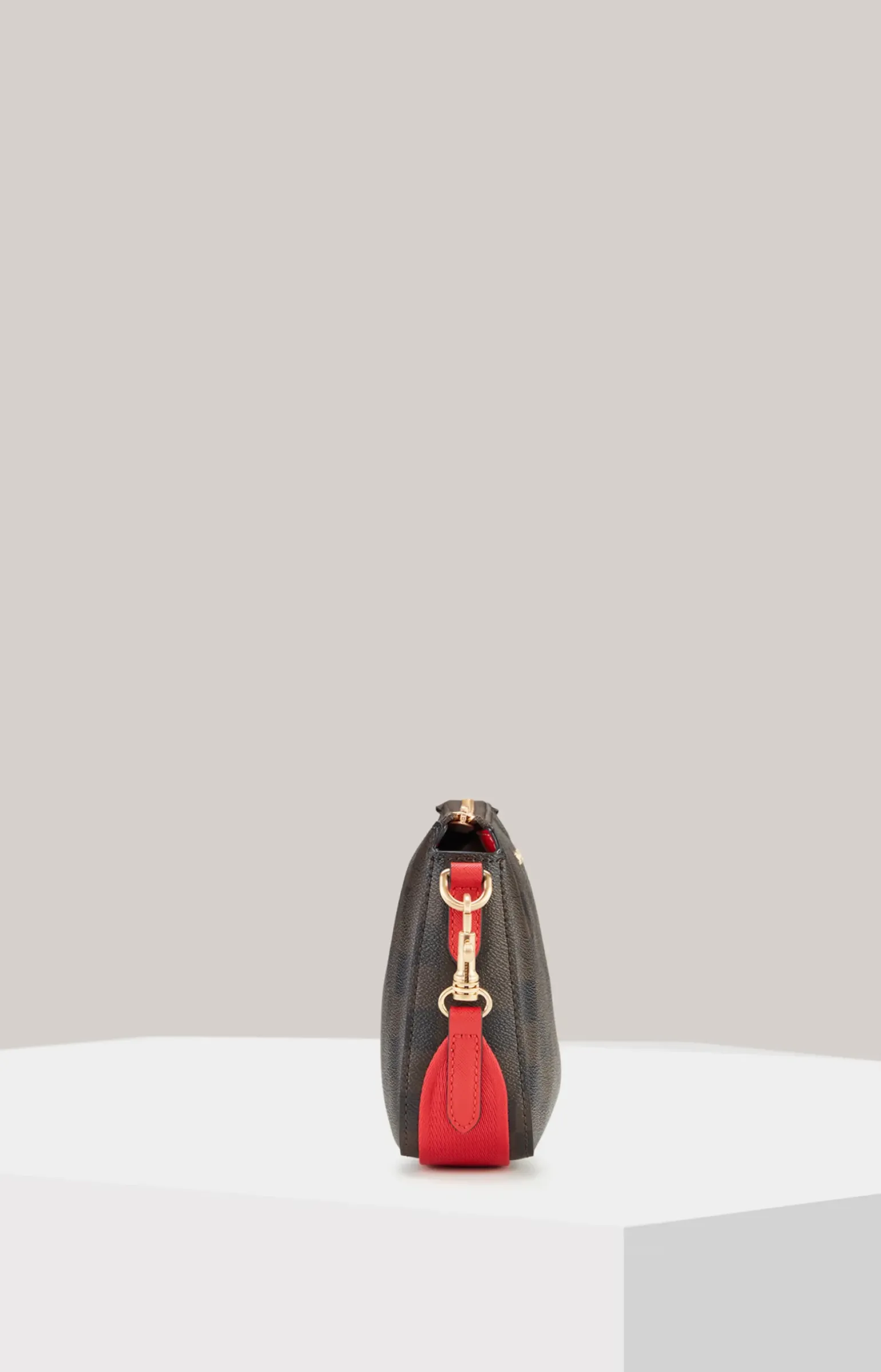 Schultertasche Piazza Edition Jasmina in Braun/Schwarz