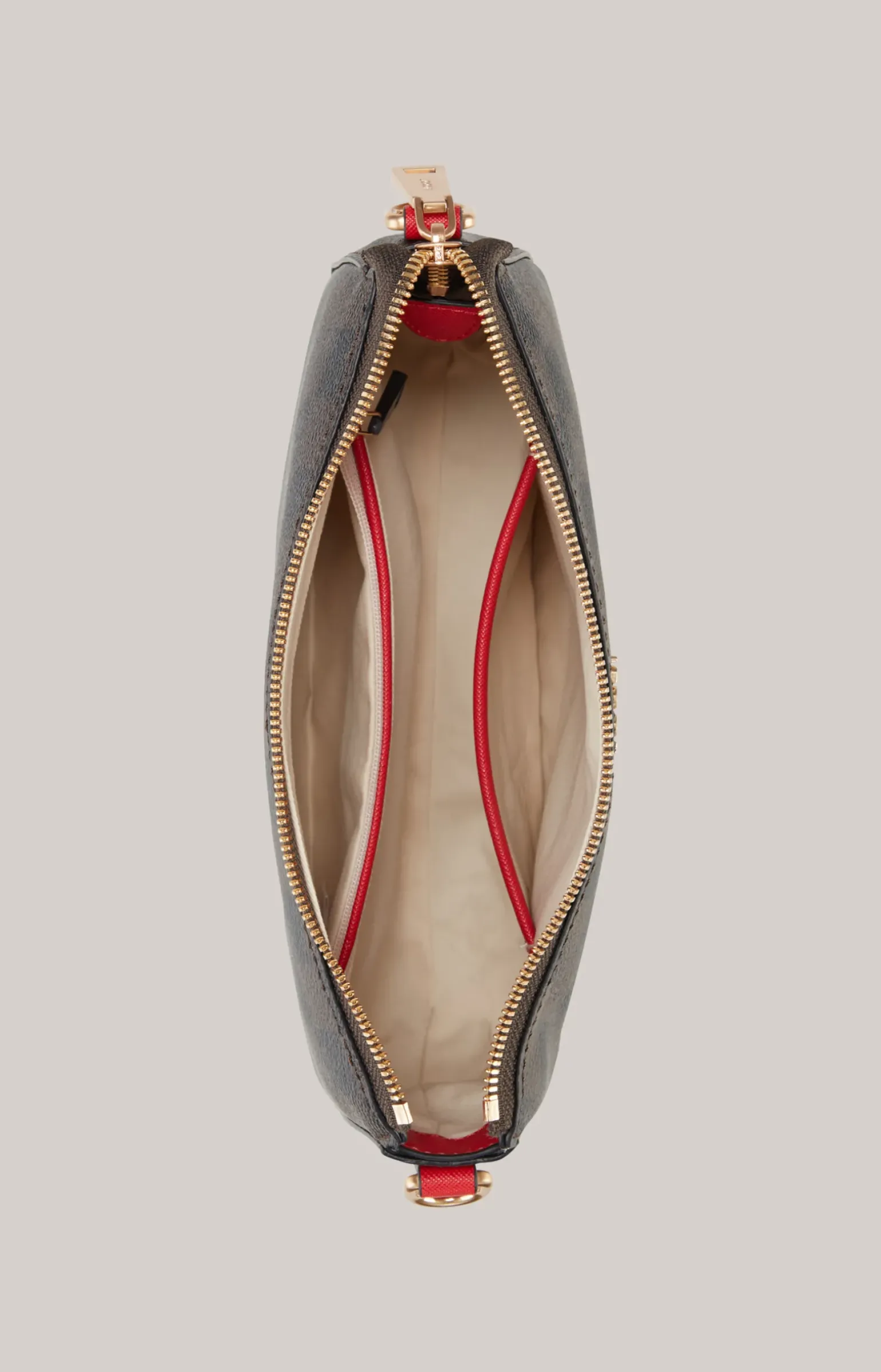 Schultertasche Piazza Edition Jasmina in Braun/Schwarz