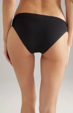 Seamless Bikini-Slip in Schwarz