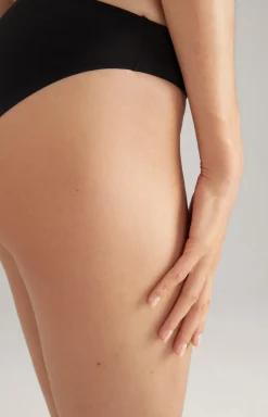 Seamless Bikini-Slip in Schwarz