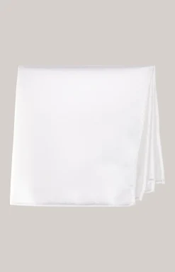 Seiden-Einstecktuch in Weiß