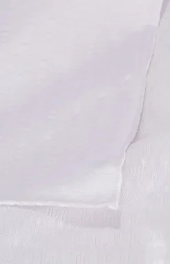 Seiden-Einstecktuch in Weiß