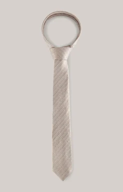 Seidenkrawatte in Hellbraun