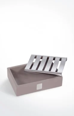 Seifenschale Bathline, Grau-Rosé