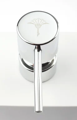 Seifenspender Bathline, Weiß/Silber