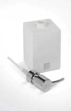 Seifenspender Bathline, Weiß/Silber